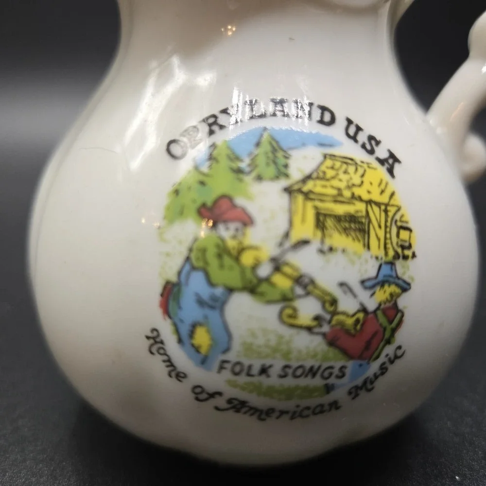 Vintage Souvenir Miniature Pitcher from Opryland USA Nashville TN 3.5
